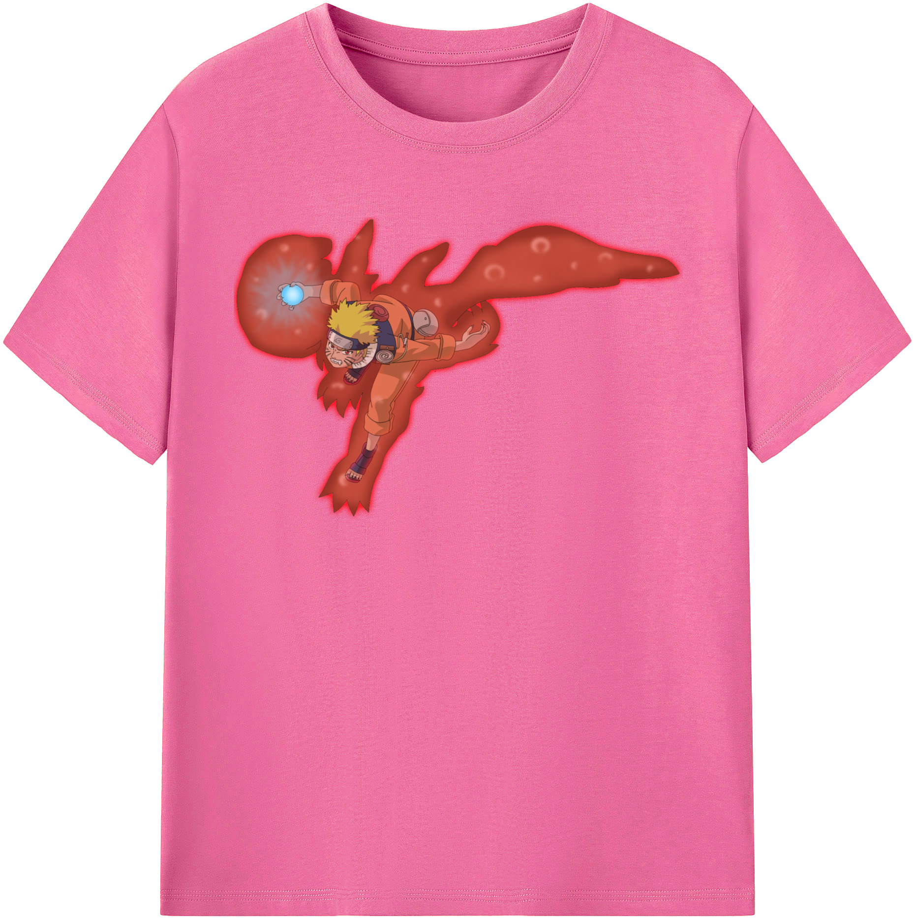 （画像用） NARUTO -ナルト- うずまき ナルト Uzumaki Naruto レディースカジュアルプリントTシャツ（綿100％）